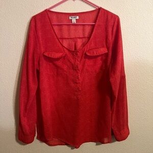 Pink Old Navy Blouse Size Large